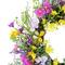 24" Pink, Purple & Yellow Spring Dogwood Floral Wreath